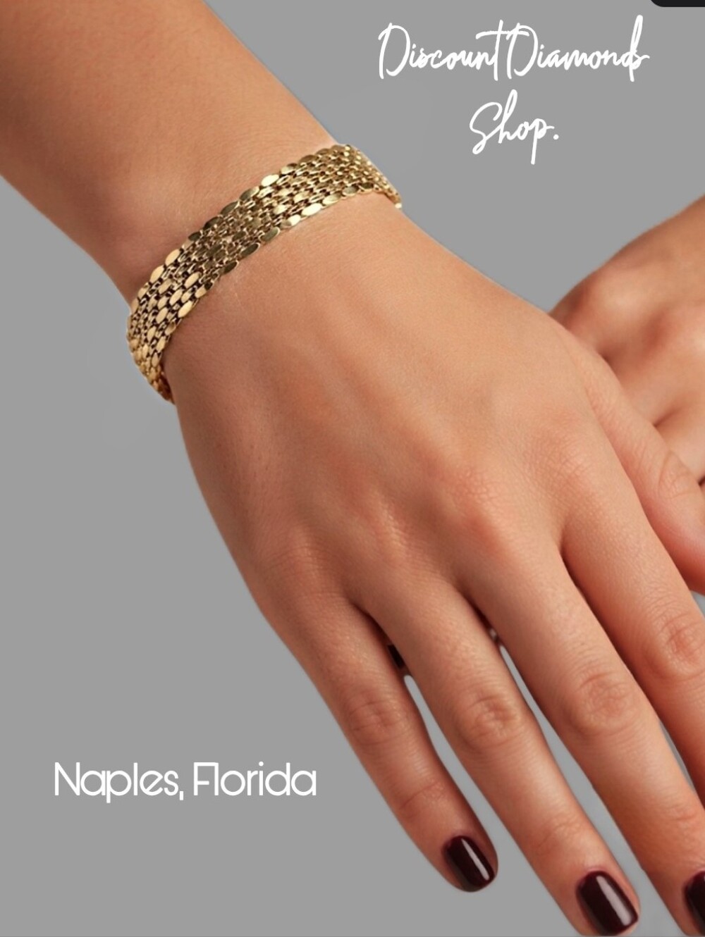 18K Yellow  Gold Titanium Ladie's Bracelet
